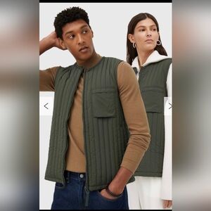Rains Liner Vest Unisex  Sz S / M Olive